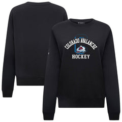 Colorado Avalanche Levelwear Women's Yvette Limelight Big Letter Sweatshirt - Black | NHL on sale