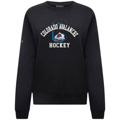 Colorado Avalanche Levelwear Women's Yvette Limelight Big Letter Sweatshirt - Black | NHL on sale