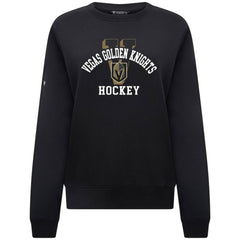 Vegas Golden Knights Levelwear Women's Yvette Limelight Big Letter Sweatshirt - Black | NHL Lifestyle