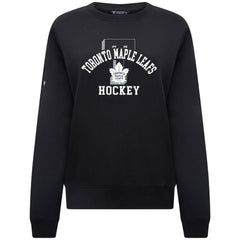 Toronto Maple Leafs Levelwear Women's Yvette Limelight Big Letter Sweatshirt - Black | NHL near me