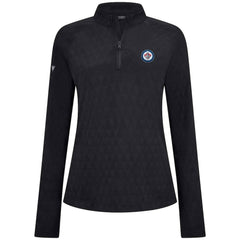Winnipeg Jets Levelwear Women's Spike Raglan Quarter-Zip Top - Black | NHL online