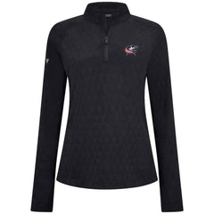 Columbus Blue Jackets Levelwear Women's Spike Raglan Quarter-Zip Top - Black | NHL near me