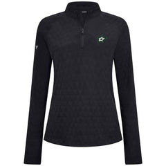 Dallas Stars Levelwear Women's Spike Raglan Quarter-Zip Top - Black | NHL on sale