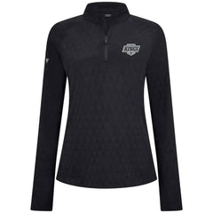 Los Angeles Kings Levelwear Women's Spike Raglan Quarter-Zip Top - Black | NHL Clearance