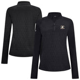 Anaheim Ducks Levelwear Women's Spike Raglan Quarter-Zip Top - Black | NHL discount