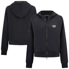 Nashville Predators Levelwear Women's Judd Raglan Full-Zip Hoodie - Black | NHL discount