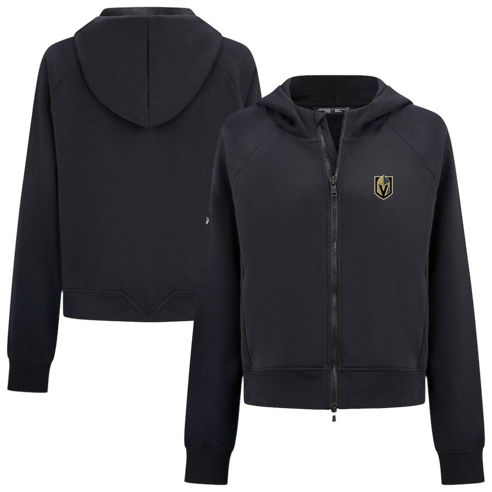 Vegas Golden Knights Levelwear Women's Judd Raglan Full-Zip Hoodie - Black | NHL discount