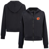 Calgary Flames Levelwear Women's Judd Raglan Full-Zip Hoodie - Black | NHL sale