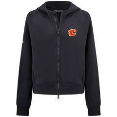 Calgary Flames Levelwear Women's Judd Raglan Full-Zip Hoodie - Black | NHL sale