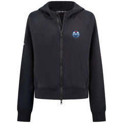 Edmonton Oilers Levelwear Women's Judd Raglan Full-Zip Hoodie - Black | NHL online