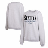 Seattle Seahawks WEAR by Erin Andrews Women's Super Bowl LX Fleece Sweatshirt - Gray - NFL
