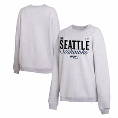 Seattle Seahawks WEAR by Erin Andrews Women's Super Bowl LX Fleece Sweatshirt - Gray - NFL