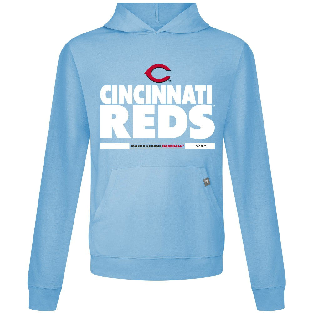Cincinnati Reds Levelwear Relay Center Stage Long Sleeve Hooded T-Shirt Outlet