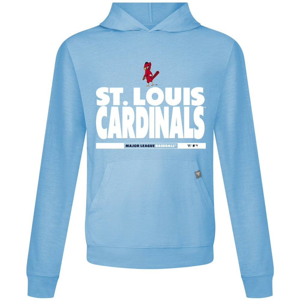 St. Louis Cardinals Levelwear Relay Center Stage Long Sleeve Hooded T-Shirt Outlet