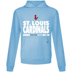 St. Louis Cardinals Levelwear Relay Center Stage Long Sleeve Hooded T-Shirt Outlet