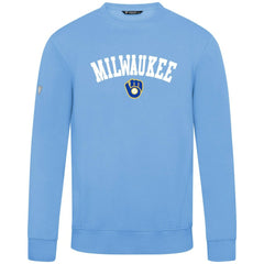 Milwaukee Brewers Levelwear Zane Felt Arch Pullover Sweatshirt Discount