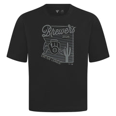 Milwaukee Brewers Levelwear Sunrise Luxe Signature Knit T-Shirt for sale