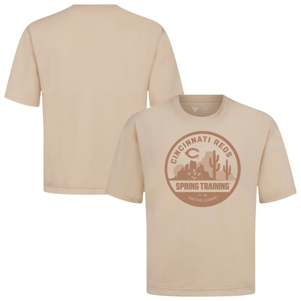Cincinnati Reds Levelwear Spring Training Badge Luxe Signature Knit T-Shirt Sale