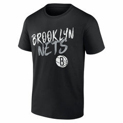 Brooklyn Nets Big & Tall Hustle Personalized Name & Number T-Shirt Black