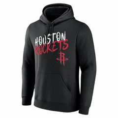 Houston Rockets Big & Tall Hustle Personalized Name & Number Hoodie Black