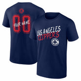 LA Clippers Big & Tall Hustle Personalized Name & Number T-Shirt Navy