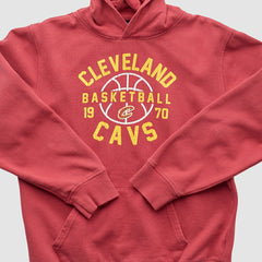 Vintage Cleveland Cavaliers NBA 2010s Hooded Pullover Sweatshirt Red
