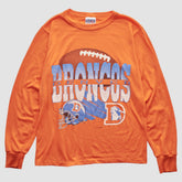 Denver Broncos NFL 90s Long Sleeve T-shirt - Orange Vintage - Fanatics