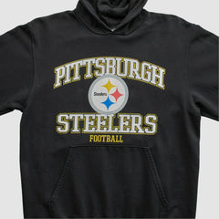 Pittsburgh Steelers NFL 2000s Hooded Pullover Sweatshirt - Black Vintage - Fanatics