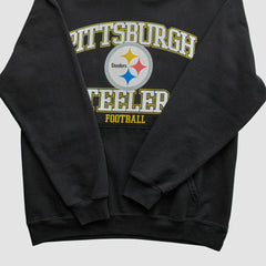 Pittsburgh Steelers NFL 2000s Hooded Pullover Sweatshirt - Black Vintage - Fanatics