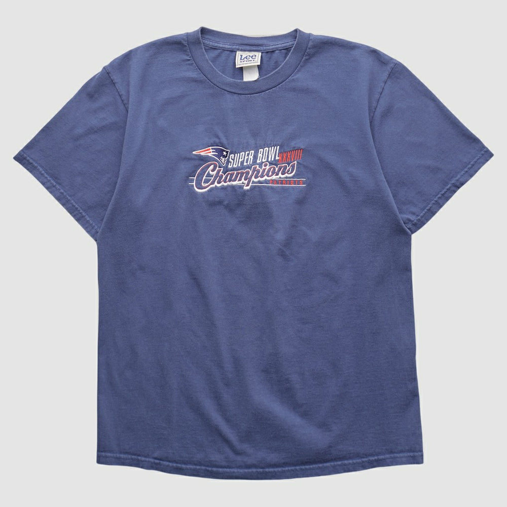 New England Patriots Lee Apparel 2000s T-shirt - Blue Vintage - Fanatics