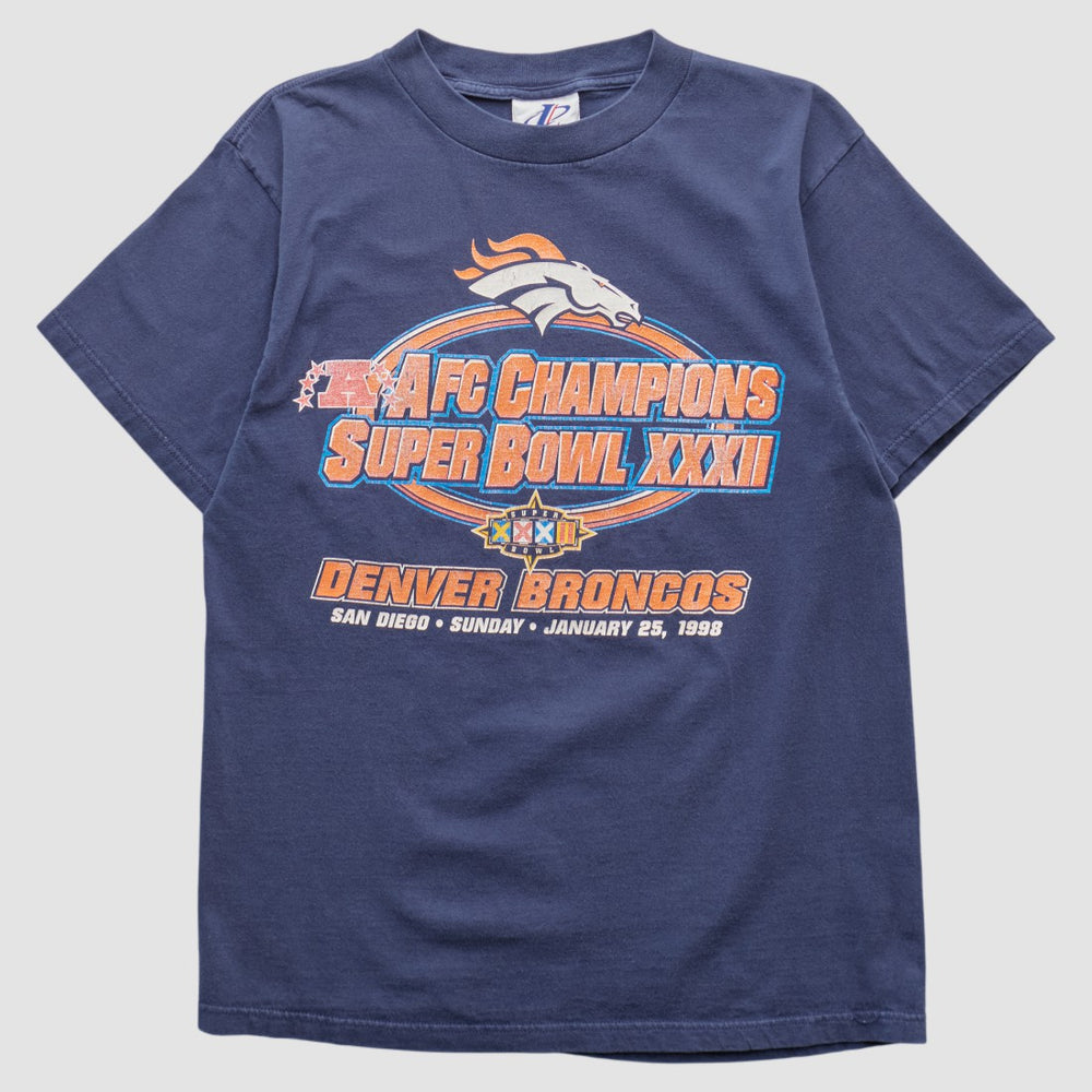Denver Broncos Logo Athletic 1998 T-shirt - Navy Vintage - Fanatics