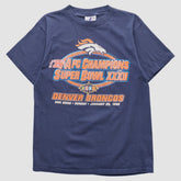 Denver Broncos Logo Athletic 1998 T-shirt - Navy Vintage - Fanatics