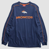 Denver Broncos NFL 2000s Long Sleeve T-shirt - Navy Vintage - Fanatics