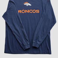 Denver Broncos NFL 2000s Long Sleeve T-shirt - Navy Vintage - Fanatics
