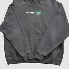 New York Jets Team Edition Apparel 2000s Hooded Pullover Sweatshirt - Charcoal Vintage - Fanatics