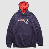 New England Patriots NFL 2000s Hooded Pullover Sweatshirt - Navy Vintage - Fanatics