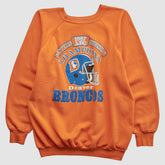 Denver Broncos Trench 1987 Pullover Sweatshirt - Orange Vintage - Fanatics