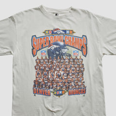 Denver Broncos Starter 1998 T-shirt - White Vintage - Fanatics