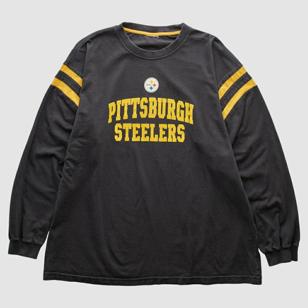 Pittsburgh Steelers 2000s Long Sleeve T-shirt - Black Vintage - Fanatics