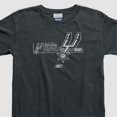 Vintage San Antonio Spurs Reebok 2000s Long Sleeve T-shirt Black