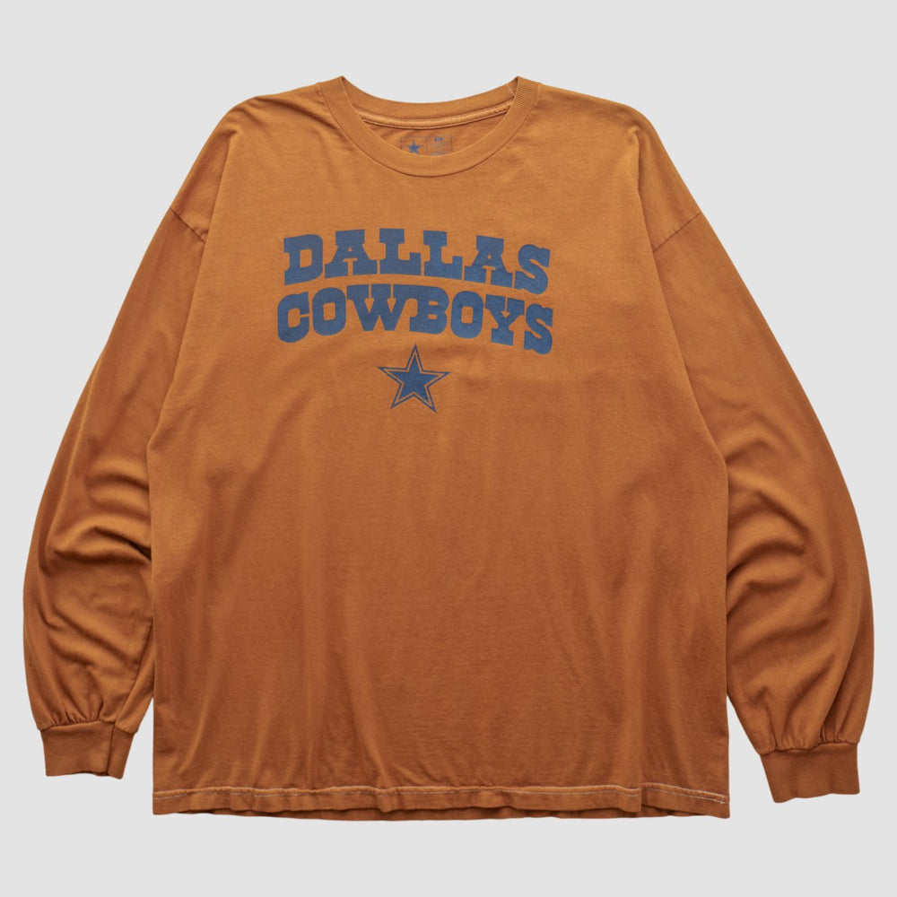 Dallas Cowboys 2000s Long Sleeve T-shirt - Orange Vintage - Fanatics
