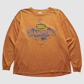 New England Patriots Reebok 2004 Long Sleeve T-shirt - Orange Vintage - Fanatics