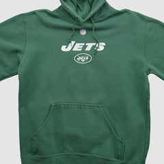 New York Jets Reebok 2000s Hooded Pullover Sweatshirt - Green Vintage - Fanatics