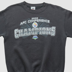 Pittsburgh Steelers NFL 2008 Pullover Sweatshirt - Charcoal Vintage - Fanatics