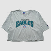 Philadelphia Eagles Champion 2000s T-shirt - Heather Gray Vintage - Fanatics
