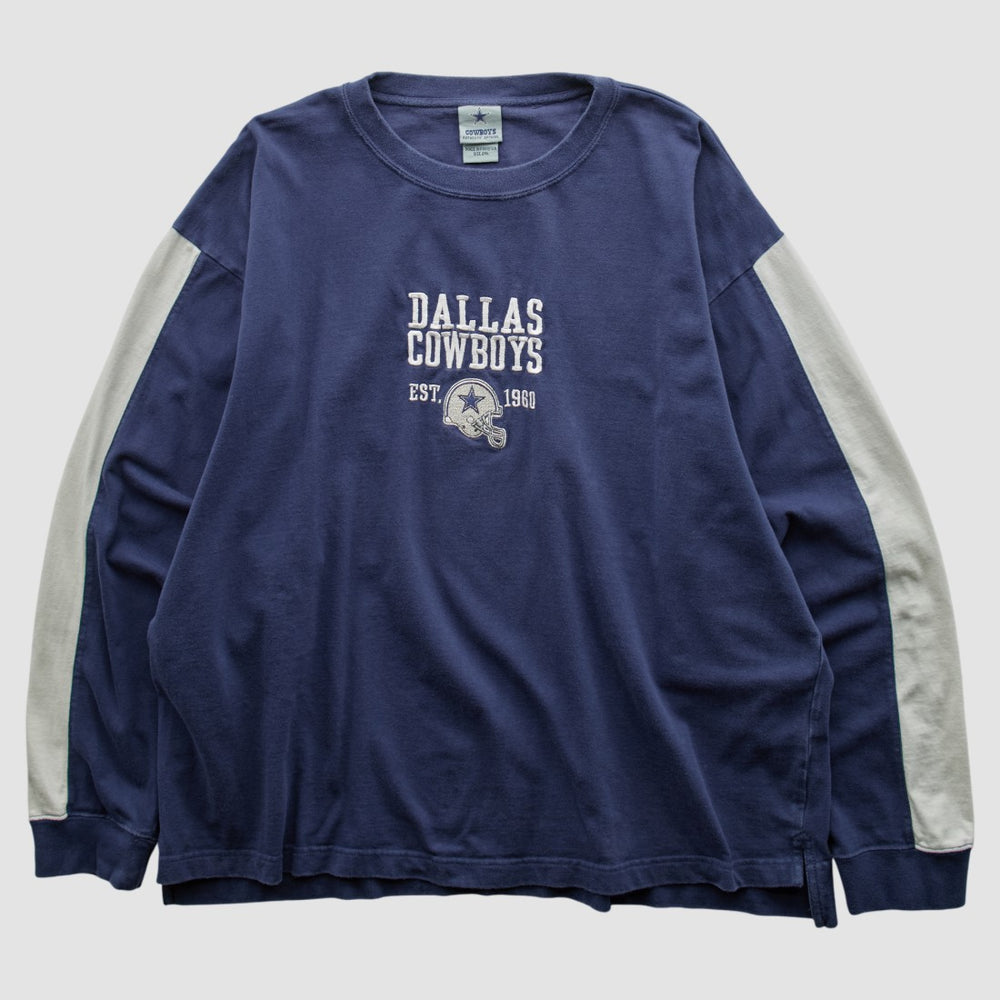 Dallas Cowboys 2000s Long Sleeve T-shirt - Navy Vintage - Fanatics