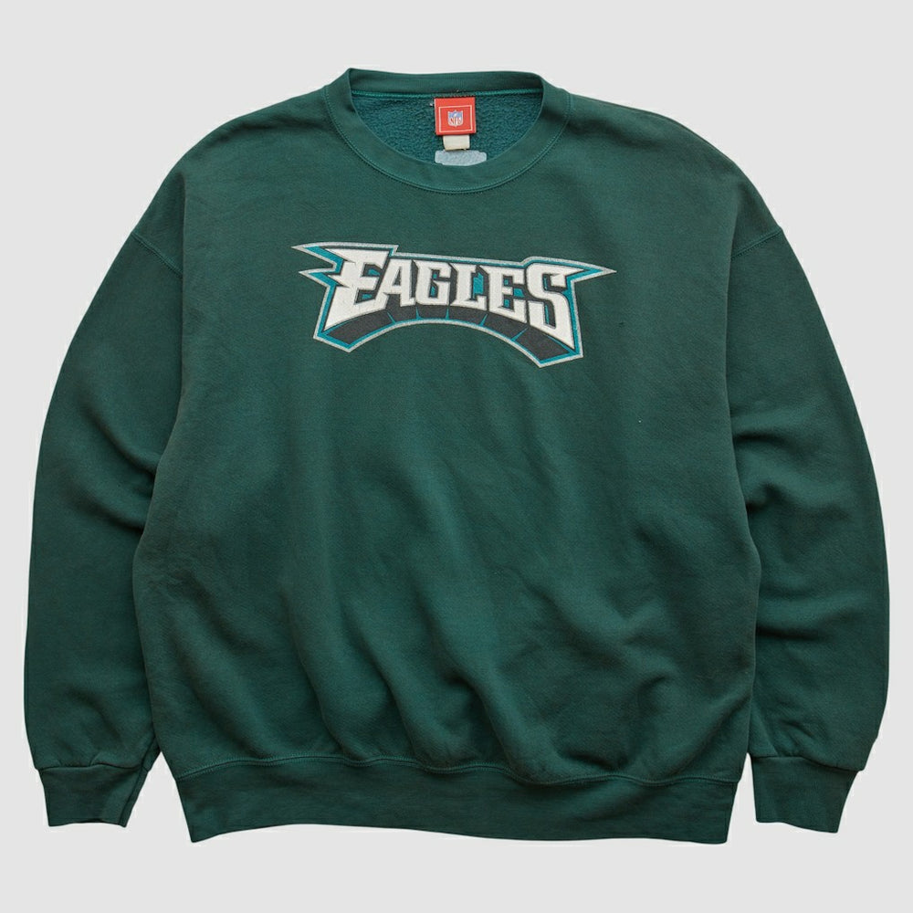 Philadelphia Eagles NFL 2000s Pullover Sweatshirt - Green Vintage - Fanatics