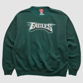 Philadelphia Eagles NFL 2000s Pullover Sweatshirt - Green Vintage - Fanatics