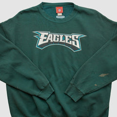 Philadelphia Eagles NFL 2000s Pullover Sweatshirt - Green Vintage - Fanatics