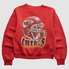 Kansas City Chiefs Lee Apparel 90s Pullover Sweatshirt - Red Vintage - Fanatics